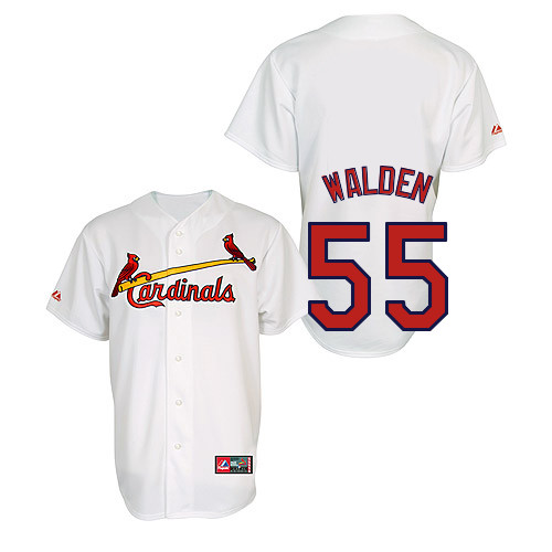 Jordan Walden #55 Youth Baseball Jersey-St Louis Cardinals Authentic Home Jersey by Majestic Athletic MLB Jersey